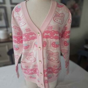 Pink Patterned Women's Sweater